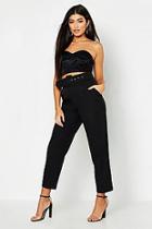Boohoo Belted Tailored Trouser