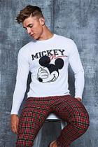 Boohoo Disney Mickey Signature Long Sleeve T-shirt