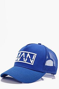 Boohoo Man Contrast Embroiderey Trucker Hat