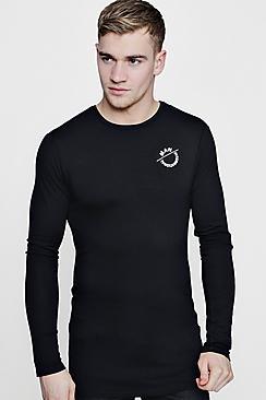Boohoo Long Sleeve Man Muscle Fit T-shirt