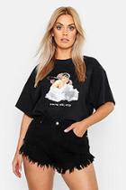 Boohoo Plus Cherub Printed T-shirt