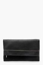 Boohoo Rose Zip Detail Foldover Clutch