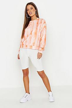 Boohoo Petite Tie Dye Oversized Sweat