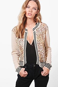 Boohoo Anna Stripe Rib Cardigan