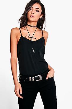 Boohoo Tall Thana Solid Woven Cami
