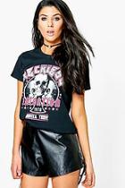 Boohoo Kira Printed Band T-shirt