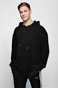 Boohoo Oversized Over The Head Towelling Hoodie