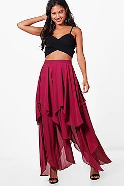 Boohoo India High Low Hem Maxi Skirt