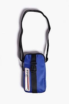 Boohoo Man Patch Mini Cross Body Bag