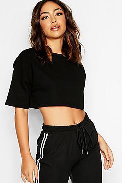 Boohoo High Neck Boxy T-shirt