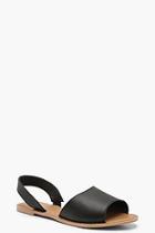 Boohoo 2 Part Peeptoe Leather Sandals