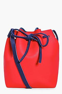 Boohoo Annabelle Colourblock Tie Duffle Bag