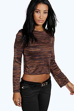 Boohoo Patrice Tie Back Flared Tee