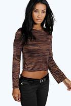 Boohoo Patrice Tie Back Flared Tee