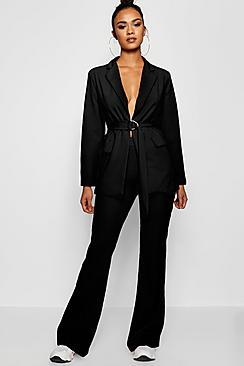 Boohoo Harper Tailored Flared Trouser
