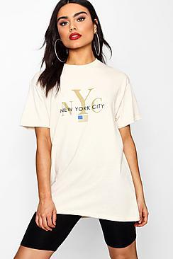Boohoo Lexi New York City Slogan Tee
