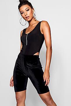 Boohoo Katie Velvet Cycling Shorts