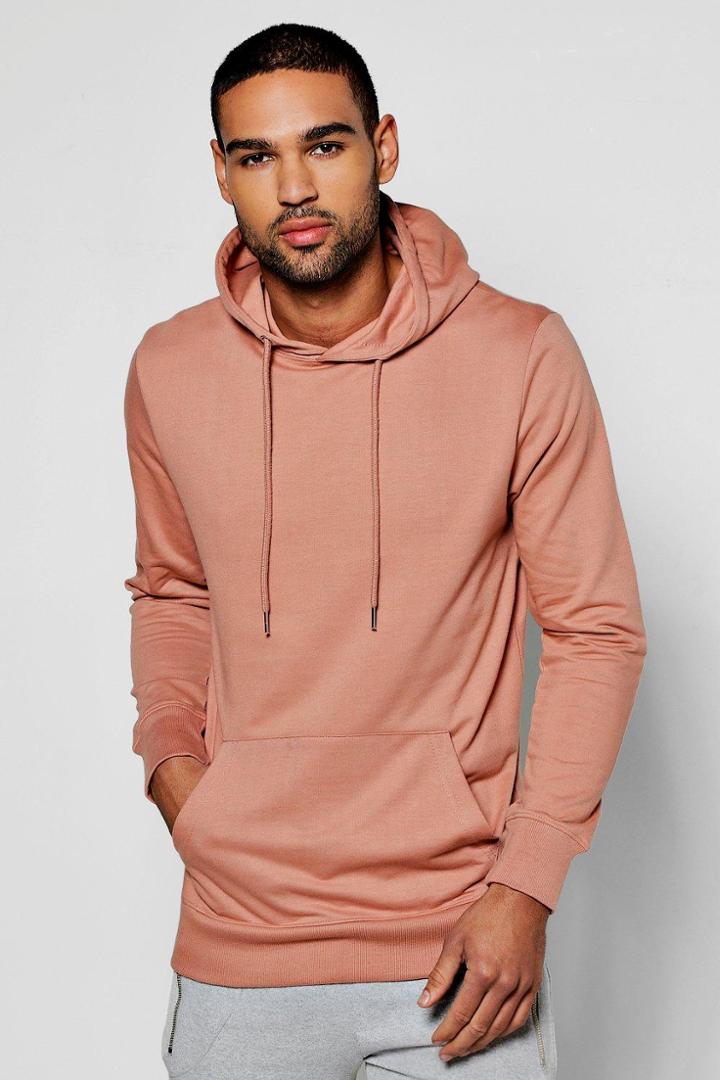 Boohoo Basic Over The Head Hoodie Brown