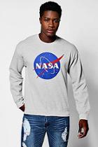 Boohoo Nasa Print Crew Neck Sweater