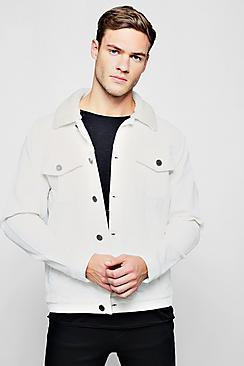 Boohoo Borg Collar Corduroy Jacket