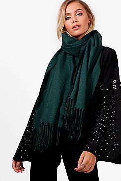 Boohoo Eve Textured Woven Scarf