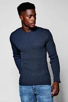 Boohoo Muscle Fit Knitted Jumper