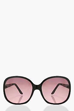 Boohoo Alicia Flat Square Frame Sunglasses