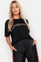 Boohoo Plus Liverpool Slogan T-shirt