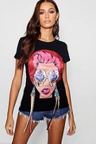 Boohoo Jayne Face Print  T-shirt