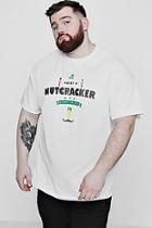 Boohoo Big And Tall Son Of A Nutcracker License T-shirt