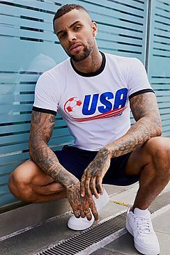 Boohoo Usa 94 Ringer T-shirt