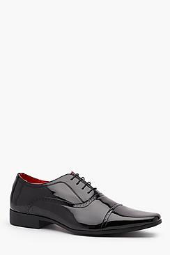 Boohoo Patent Faux Leather Smart Shoe