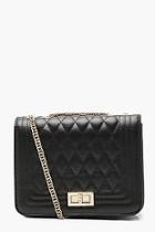 Boohoo Pu Quilted Cross Body