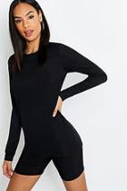 Boohoo Tall Rib Long Sleeve Top