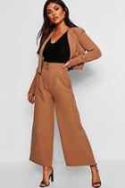 Boohoo High Waist Wide Leg Pants