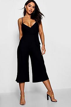 Boohoo Cami Style Wrap Jumpsuit