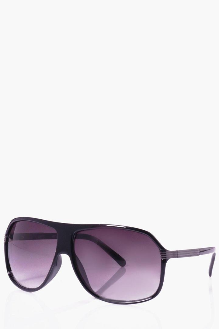 Boohoo Aviator Sunglasses Black
