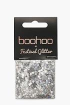 Boohoo Festival Glitter Bag- Holographic
