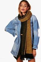 Boohoo Sophie Two Tone Knitted Scarf