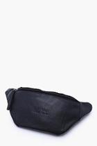 Boohoo Real Leather Man Patch Pocket Bum Bag