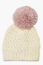 Boohoo Contrast Over Sized Pom Beanie