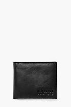 Boohoo Black Real Leather Man Embossed Wallet