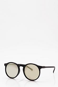 Boohoo Yellow Shine Lens Retro Glasses