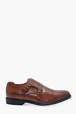 Boohoo Smart Monk Strap Shoes