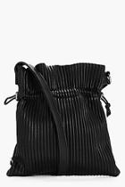 Boohoo Elsa Pleated Drawstring Toggle Cross Body