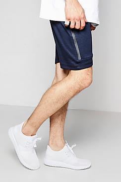 Boohoo Zip Pocket Mid Length Jersey Shorts
