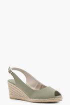 Boohoo Peeptoe Mid Sling Back Espadrille Wedges