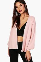 Boohoo Christie Puffed Sleeve Cardigan