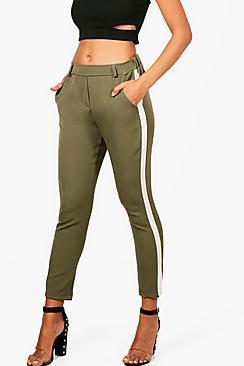 Boohoo Lynn Stripe Side Trouser