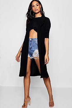 Boohoo Kristin Belted Duster Jacket
